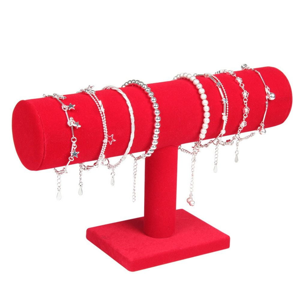 6 Colors Upright Velvet Bracelet Chain Watch Upright Display Rack ...