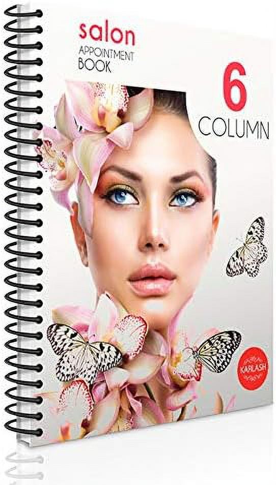 6 Column 200 Pages Undated Appointment Book Six Person Daily And Hourly Schedule Notebook For