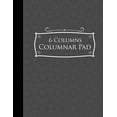 thumbnail image 1 of 6 Columns Columnar Pad: Appointment Book, Accounting Ledger For Kids, Business Ledger Book, Grey Cover, 8.5 x 11, 100 pa, 1 of 1
