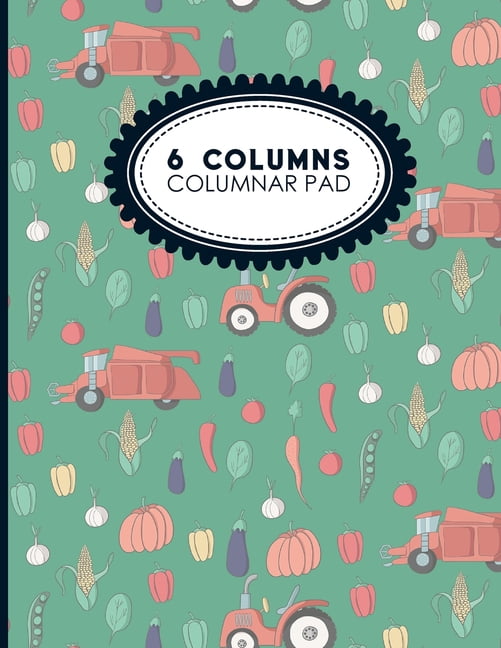 6 Columns Columnar Pads: 6 Columns Columnar Pad: Ledger Books ...