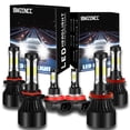 thumbnail image 1 of 6 Combo 9005+H11+H11 LED Headlight Kit Fog light Bulbs High Low Beam 6000K White, 1 of 22