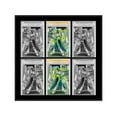 thumbnail image 1 of 6 Comic Book Frame Black Collage Comic Book Frame with Black Mat to Display 6 Graded Comic Books, 1 of 6