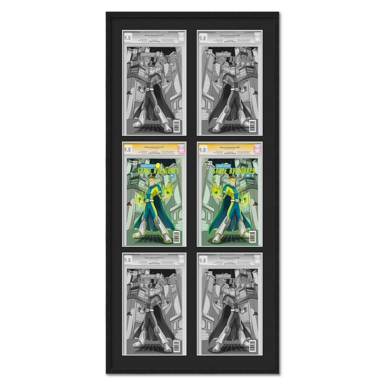 6 Comic Book Frame Black Collage Comic Book Frame with Black Mat