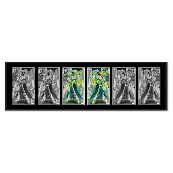 6 Comic Book Frame Black Collage Comic Book Frame with Black Mat to Display 6 Silver Age Comic