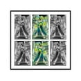thumbnail image 1 of 6 Comic Book Frame Black Collage Comic Book Frame with White Mat to Display 6 Current Era Comic, 1 of 6