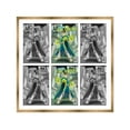 thumbnail image 1 of 6 Comic Book Frame Gold Collage Comic Book Frame with White Mat to Display, 1 of 6