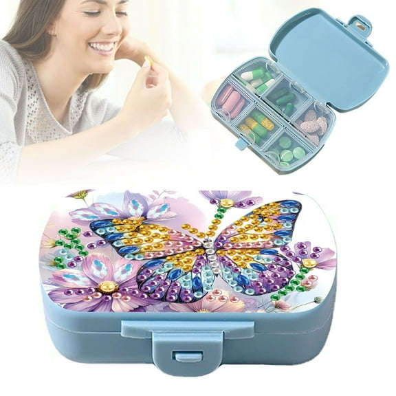 6-Compartment Art Painting Storage Box - Portable Craft Organizer with Clear Lids for DIY Supplies, Jewelry & Small Items - Perfect for Travel, Camping & Home Organization Clearance