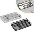 thumbnail image 1 of 6 Compartment Metal Mesh Drawer Organizer For Stationery, Makeup, and Kitchen Accessories, 1 of 6