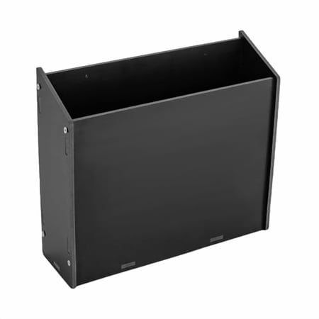 6 Compartments Mail Organizer, Mailbox for Classroom, Black Desktop Organizer with Side Cabinet, File Organizer, Paper Organizer for Classroom Home Office (6 Solts Black)