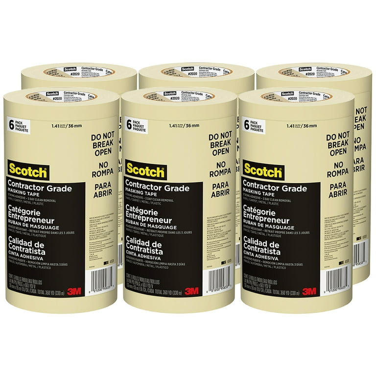 Contractor Grade Masking Tape, 3 Contractor Grade Masking Tape, 3