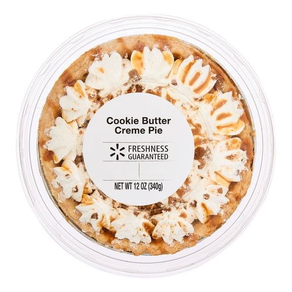 Freshness Guaranteed Cookie Butter Creme Pie, 12 oz, Tray