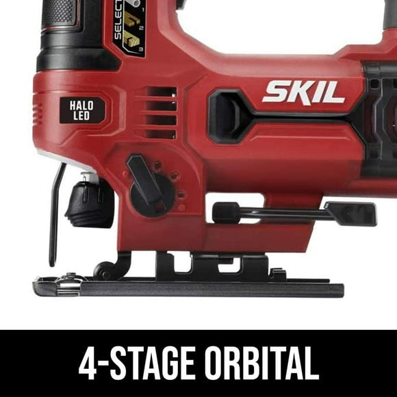 6 Corded Jig Saw with Orbital Cutting, Speed Control & Light