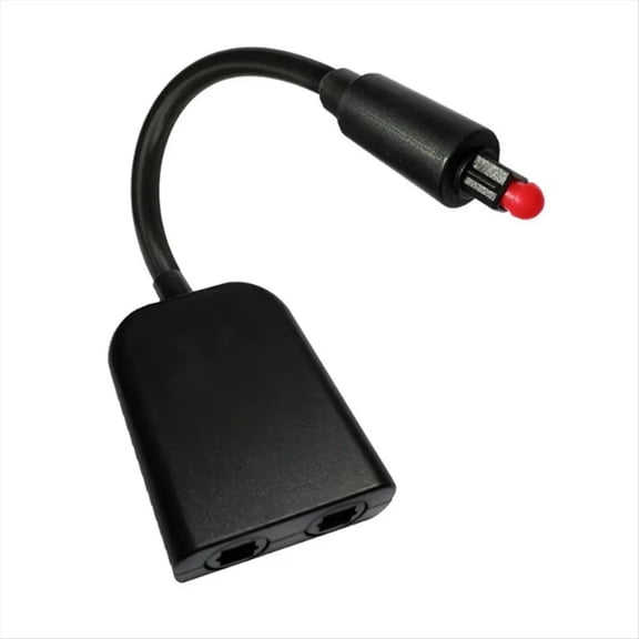 6-Core Fiber Optic Converter 2 in 1 Out Audio Fiber Optic Cable 1/2 Fiber Optic Adapter Audio Fiber Optic Distributor,1 x 6-Core Fiber Optic Converter,Black