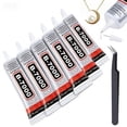 thumbnail image 1 of 6 Count 110ml B7000 Clear Multi-Purpose Industrial Adhesive, Heavy Duty Glue for Rhinestones, Crafts, Jewelry, Glass, Wood, Phone Repair and Stone Connection, 1 of 8