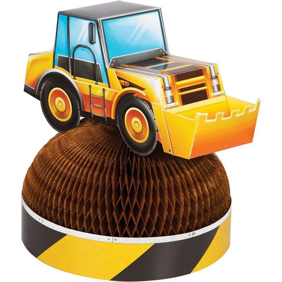 6 Count Bulk Pack Big Dig Construction Centerpieces