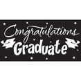 thumbnail image 1 of 6 Count Bulk Pack Black Graduation Gigantic Party Banners, 1 of 1