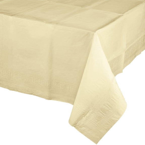 6/Case Bulk Ivory Paper Table Covers 54" x 108"