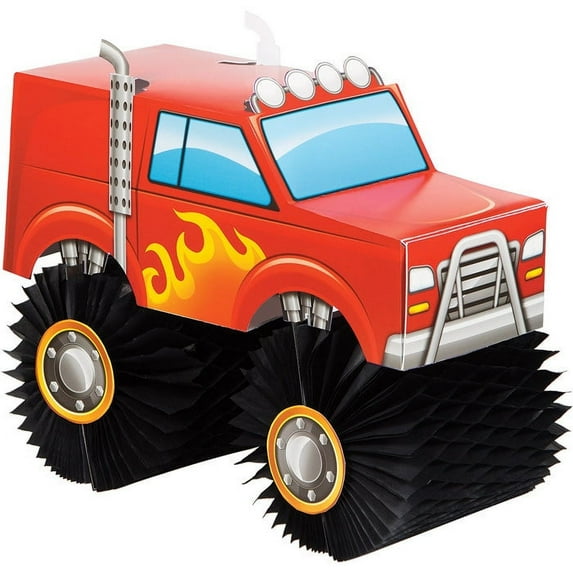 6 Count Bulk Pack Monster Truck Centerpieces