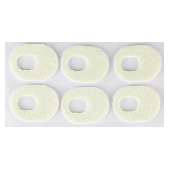 6 Count Felt Corn Callus Remover Cushions Pressure Foot Care , Oval