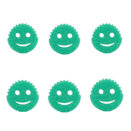 (6 Count) Scrub Daddy Colours FlexTexture Foam Sponge