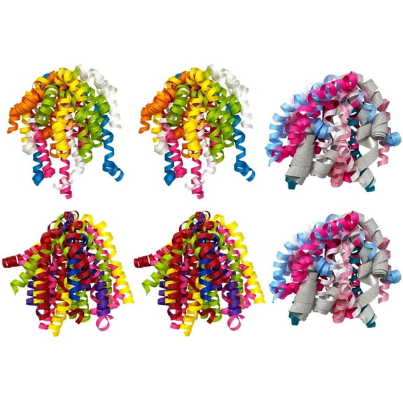 6-Count Self-Adhesive Assorted Mix Curly Bows Gift Wrap Accessory by Present Paper