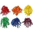 thumbnail image 1 of 6-Count Self-Adhesive Dark Rainbow Curly Bows Gift Wrap Accessory by Present Paper, 1 of 5