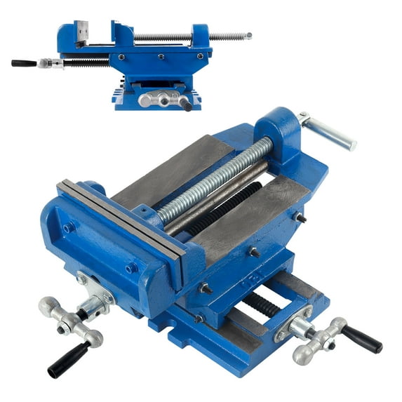 6" Cast Iron X-Y Drill Press Vise, Y-Travel, Enhanced Stability, Two Way Drill Press Vise, for Prototype Development, Metal Adjustment, Auto Workshop