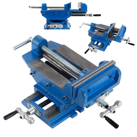 6" Cross Slide Drill Press Vise, Cross Slide Table Milling Machine Worktable, Compound Drilling Slide Table for Woodworking drilling enlarging holes