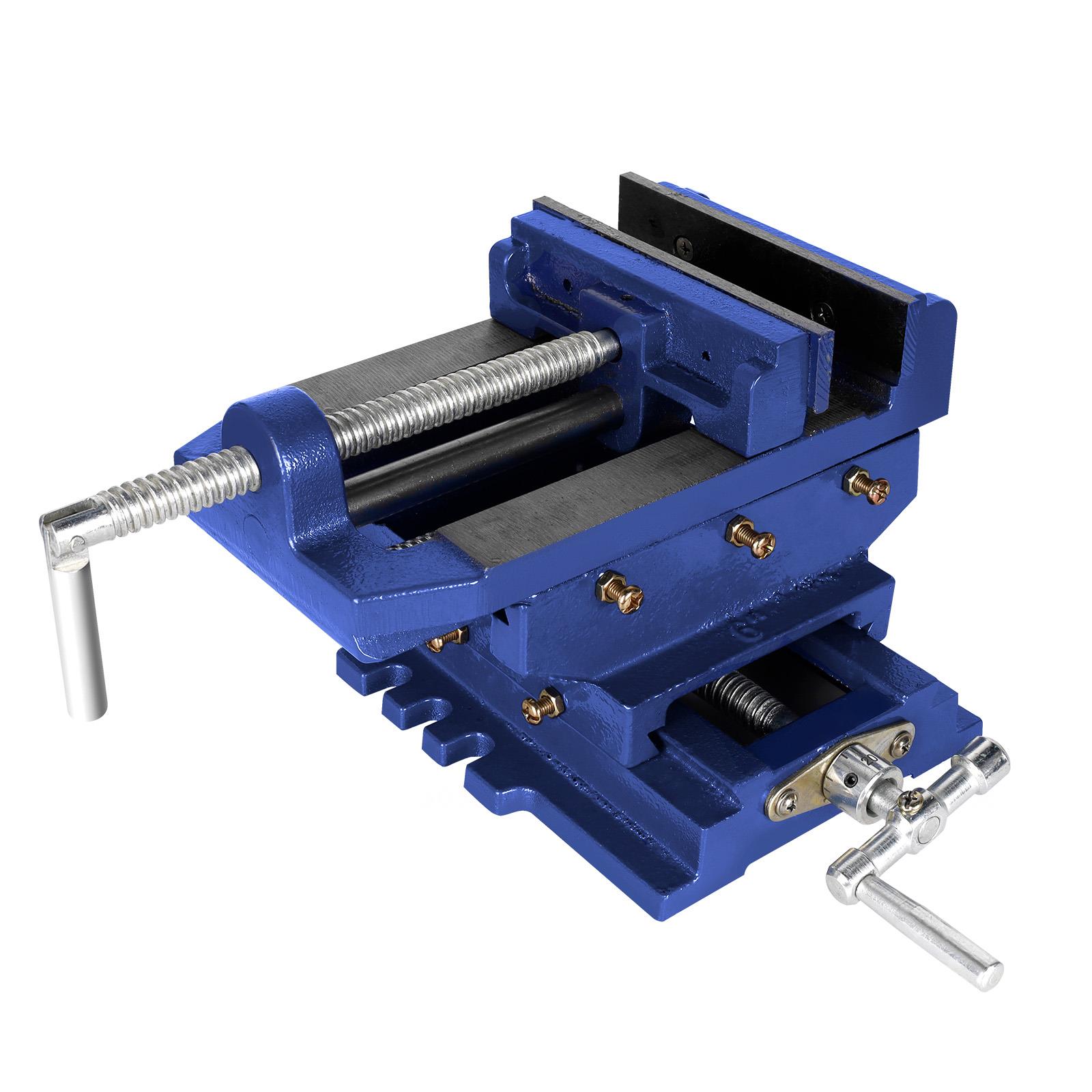 Findmall 4" Cross Drill Press Vise – X-Y Clamp, Heavy Duty, 2-Way Slide For Milling Metal
