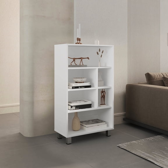 6 Cubbies & 4 Shelves / In Living Rooms / Ensures Durable Use