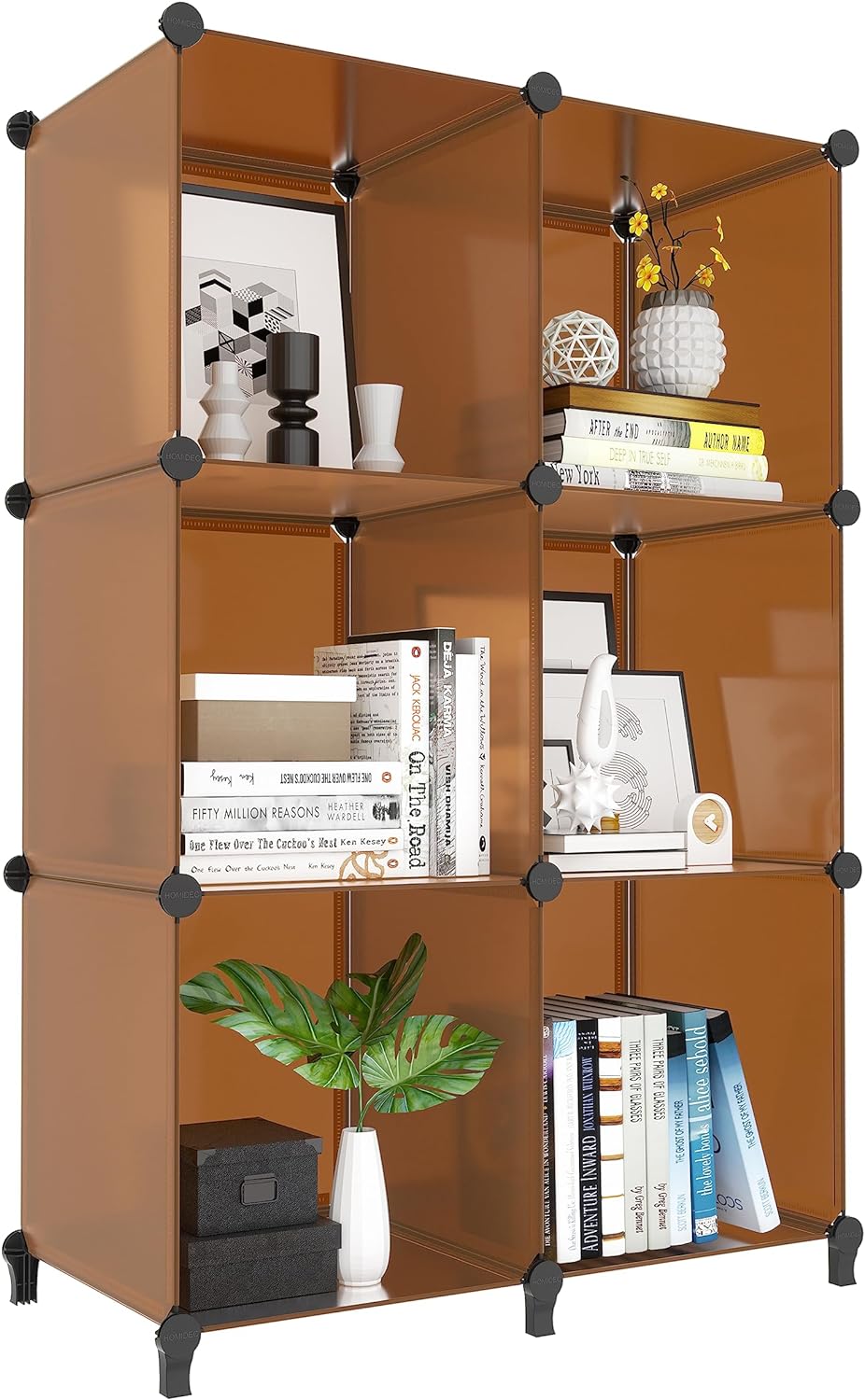 6-Cube Storage Organizer, Closet Organizer Storage Shelf Bookcase ...