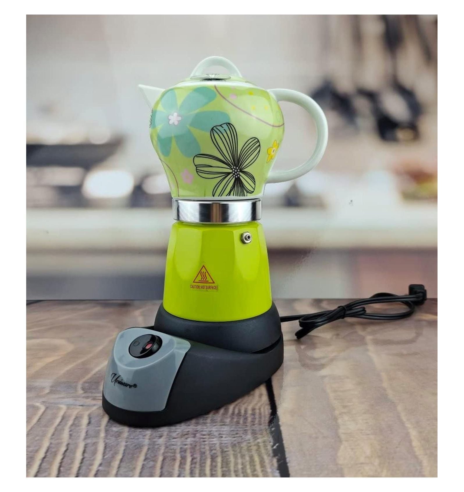 6 Cup Professional Electric Espresso/Moka Coffee Maker (Green)