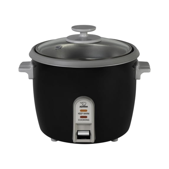 6 - Cup Rice Cooker and Steamer with Glass Lid and Steam Tray