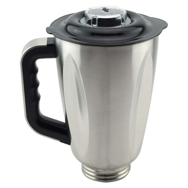 6-Cup Stainless Steel Jar with Handle and Lid for Osterizer Blenders Replacement Part 304