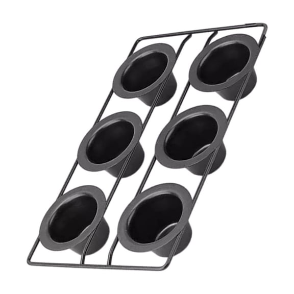 6 Cups Convenient Cake Molds Carbon Steel Baking Pans Small Baking Molds Baking Cake Pans Suitable for Dessert Baking