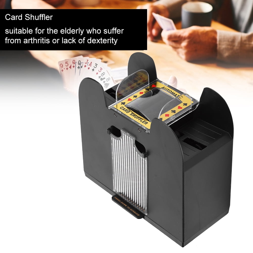 6 Deck Card Shufflers, Electric Card Shuffler Automatic Battery Powered