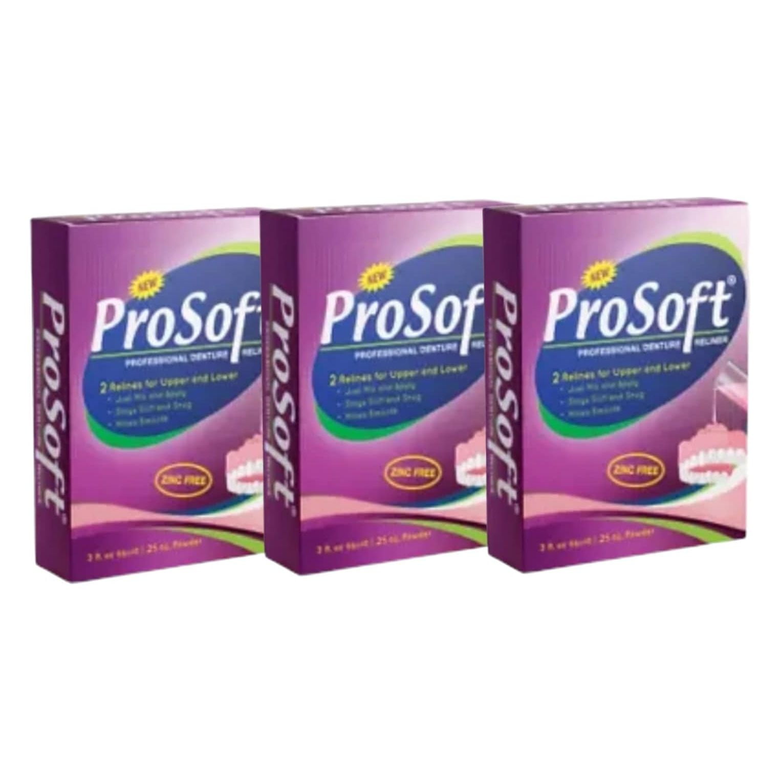 6 Denture Reline Kits Denture Reline ProSoft Relinerliner For loose