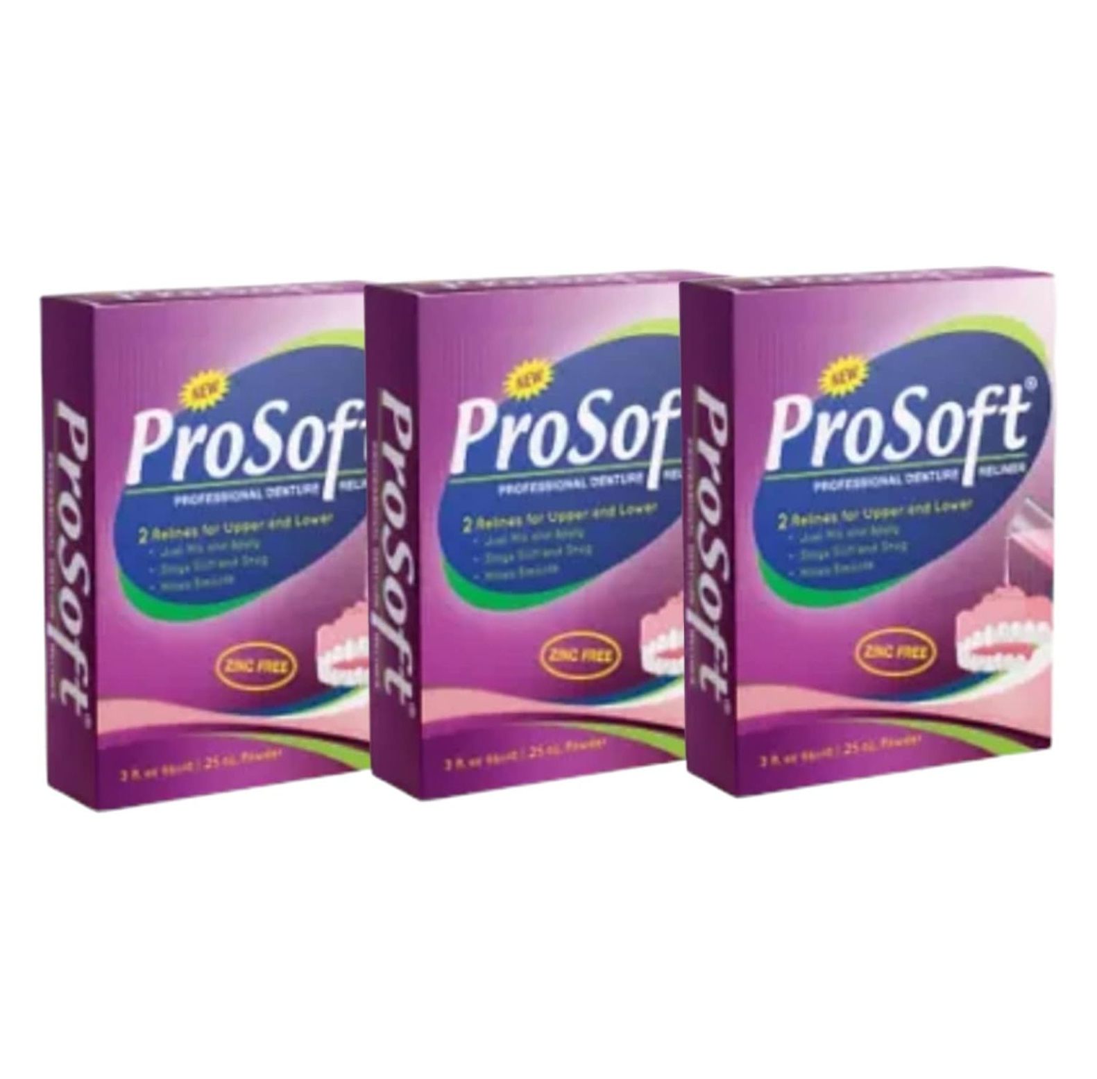 6 Denture Reline Kits Denture Reline ProSoft Relinerliner For loose Dentures