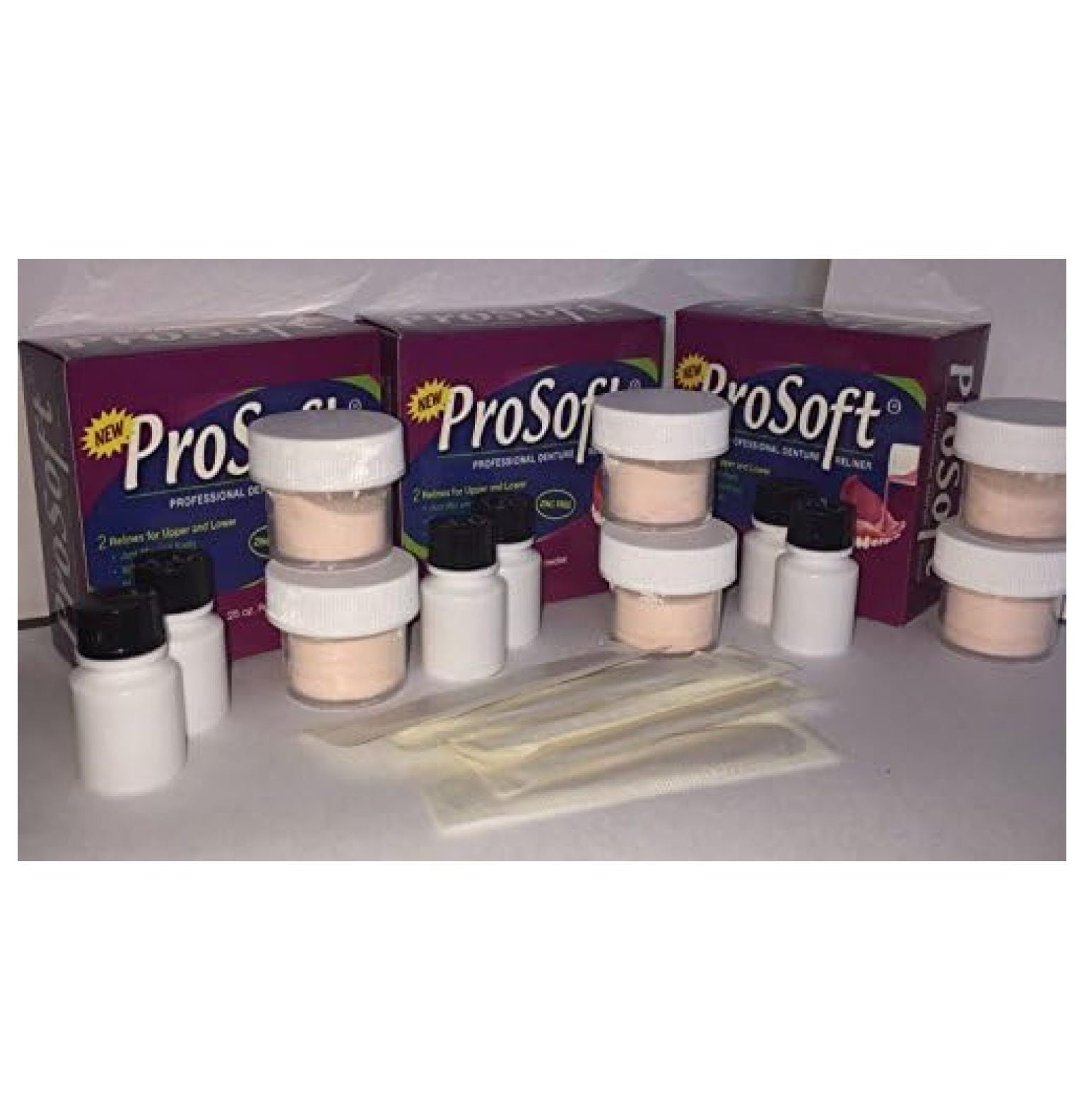 6 Denture Reline Kits Denture Reline ProSoft Relinerliner For loose
