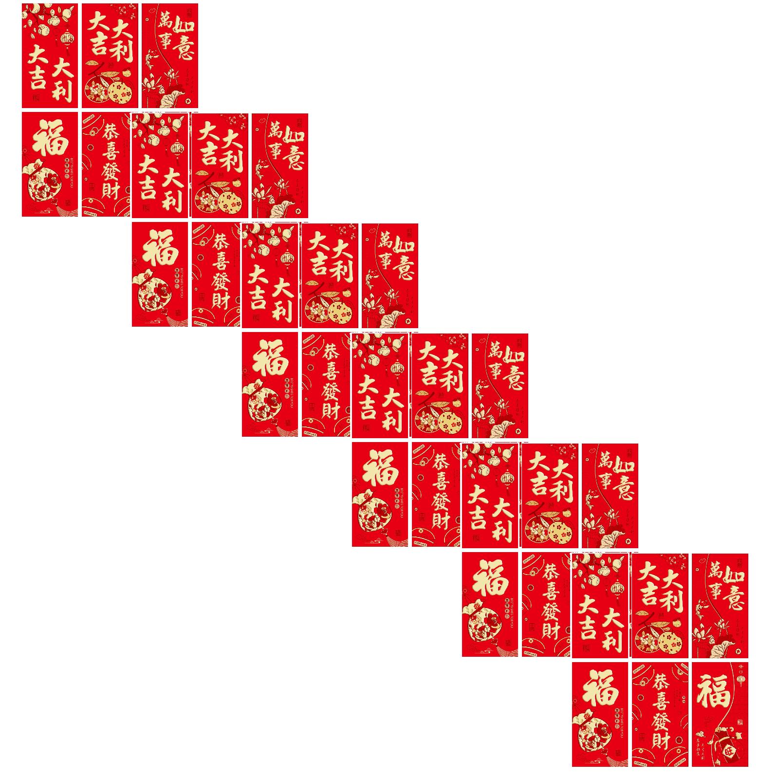 6 Designs Chinese New Year Red Envelopes 2026, Year of Horse Lucky ...