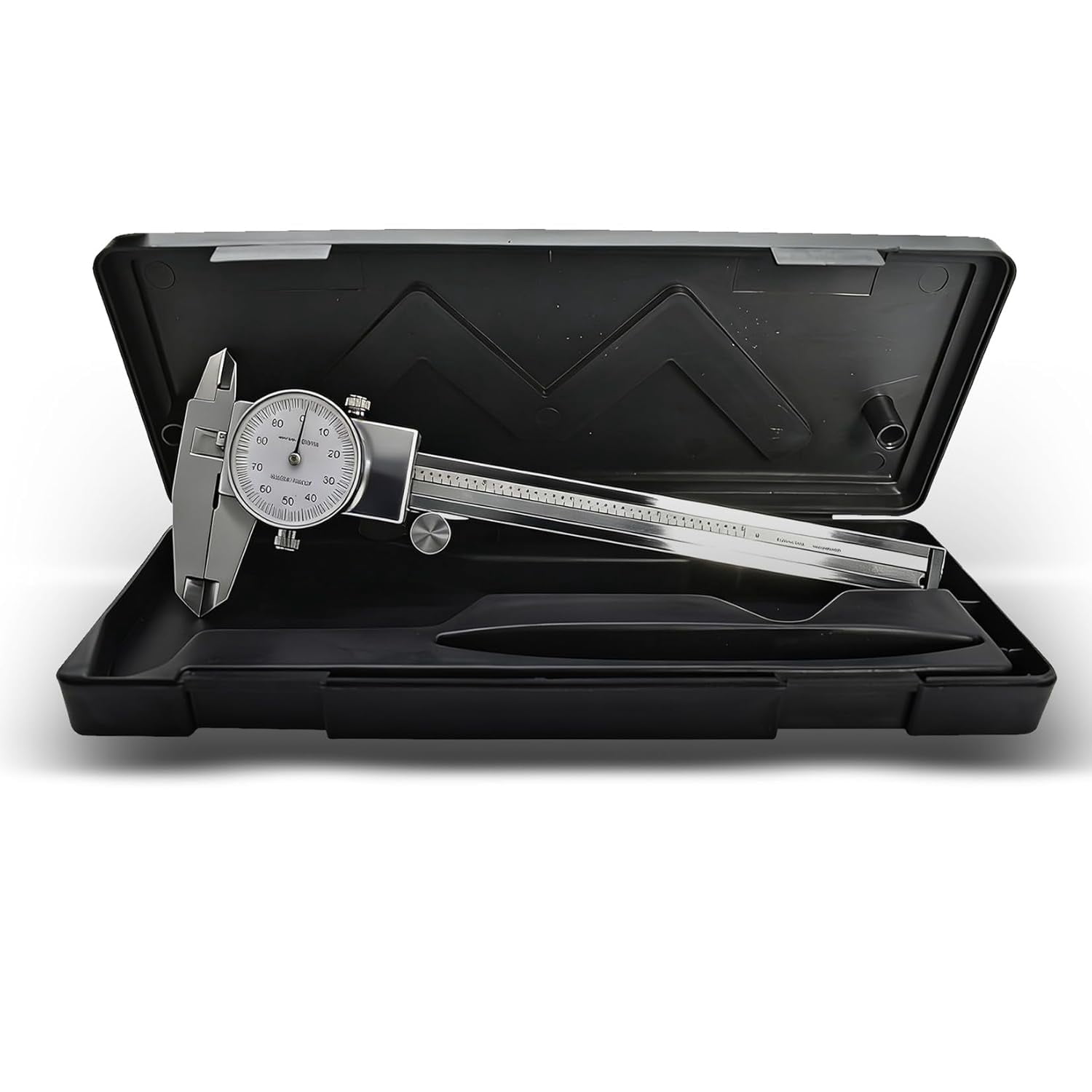 6" Dial Caliper 0.001 Stainless Steel Caliper Measuring Tool 4-Way Measurement with Plastic Case