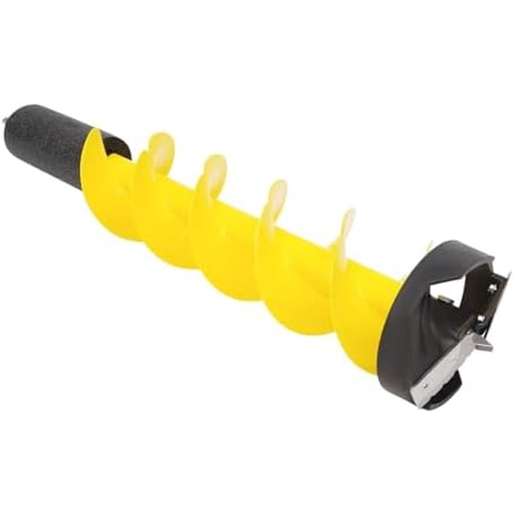 6" Diameter Ice Auger Bit, 29" Length Nylon Corless Ice Auger Drill Bit with Protective Cover, Weighs only 2.8 Pounds, Ice Fishing Auger for Ice Fishing(Yellow)$$Sport & Recreation Other