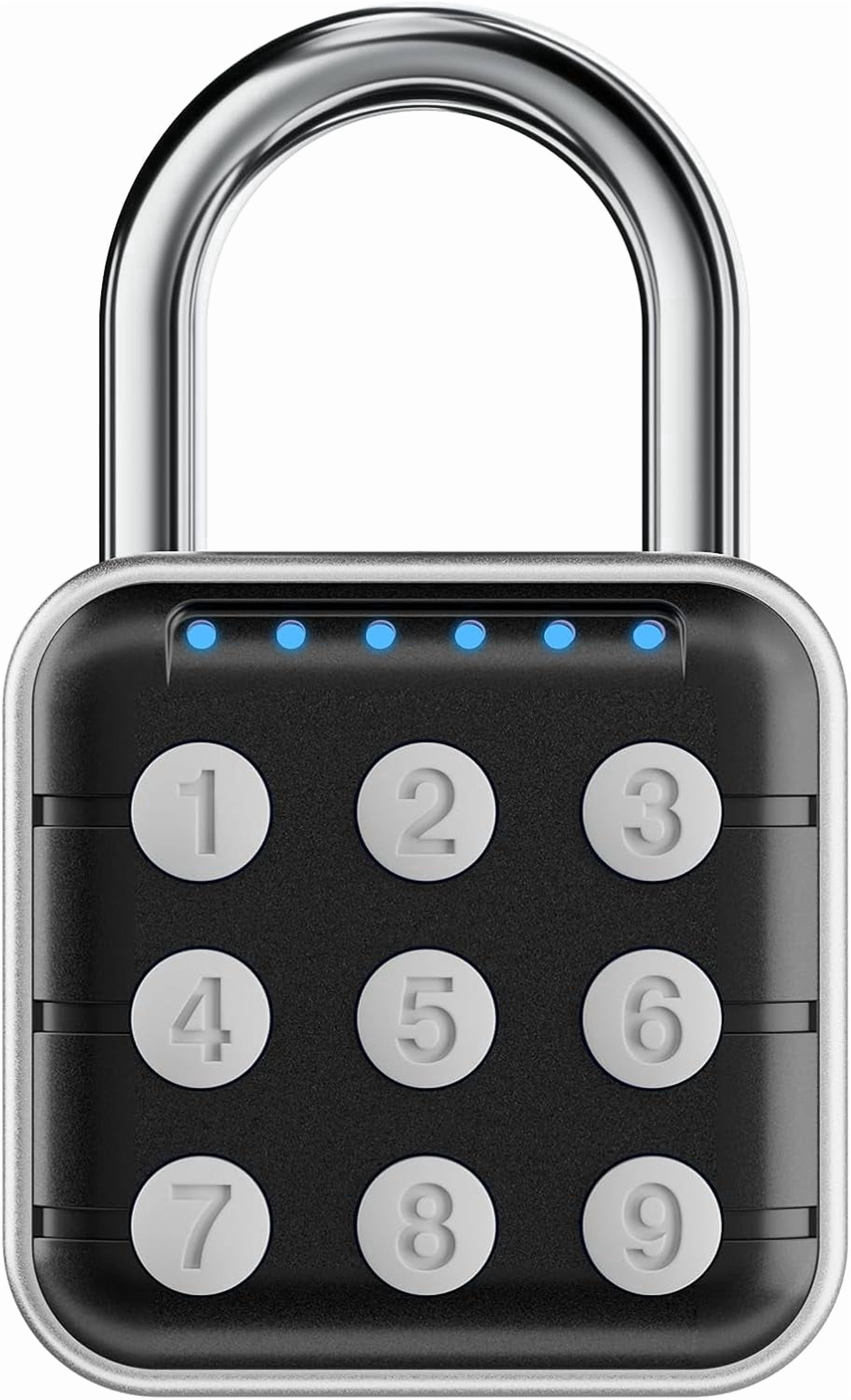 6-Digit Keypad Combination Locker Lock, Digital Push-Button Padlock ...