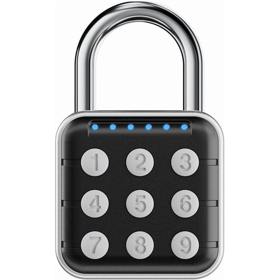 Push Buttones 6-Digit Keypad Combination Locker Lock, Digital Push-Button Padlock ...