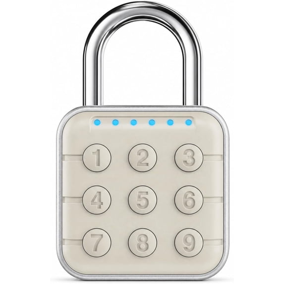 Push Buttones 6-Digit Keypad Combination Locker Lock, Digital Push-Button Padlock ...