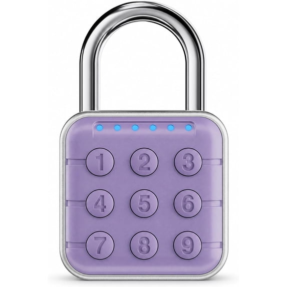 Push Buttones 6-Digit Keypad Combination Locker Lock, Digital Push-Button Padlock ...