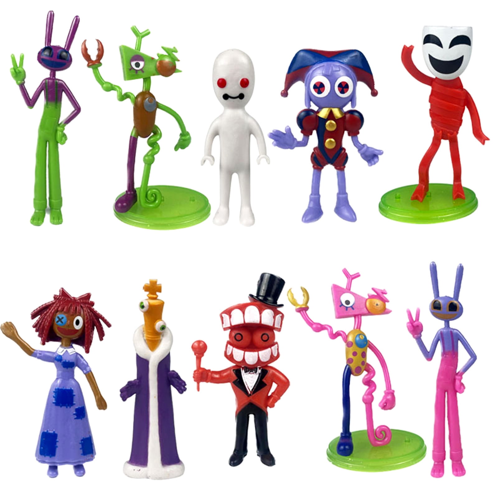 6" Digital Circus Toys Set, Pomni/Ragatha/Caine/Jax Digital Circus