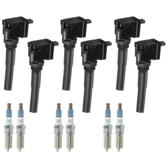 6 Direct Ignition Coil & MotorCraft Spark Plugs For Ford Fusion 1.5L 2014-2020