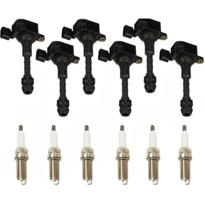 6 Direct Ignition Coils Platinum Spark Plugs For Infiniti FX35 3.5L 2003-2008
