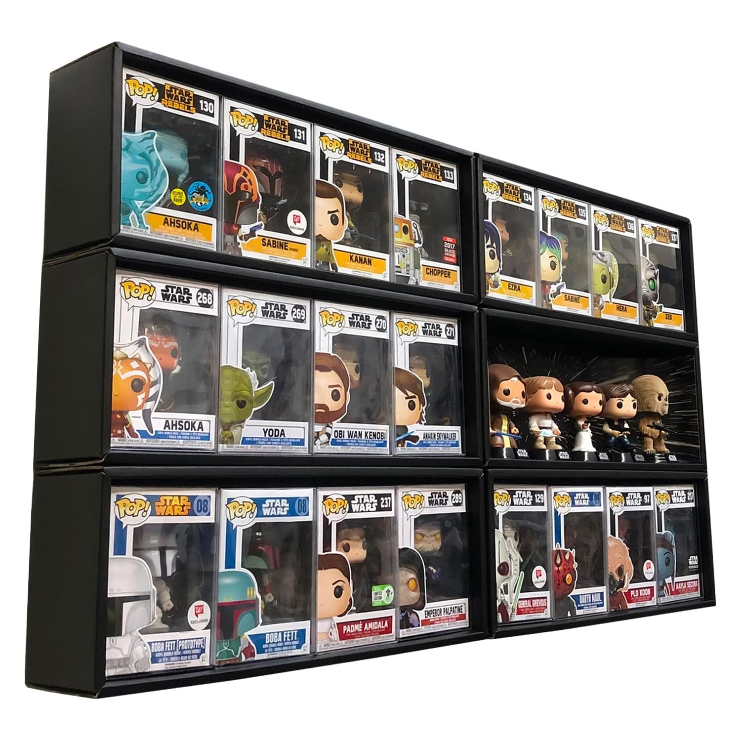 6 Display Cases for Inbox Funko Pops, Wall Mount & Stack Pops